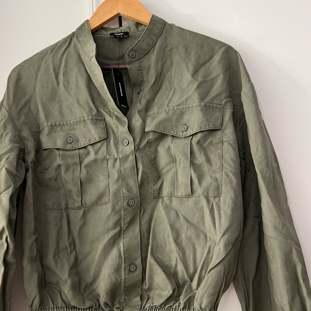 Express Olive Green Women's top